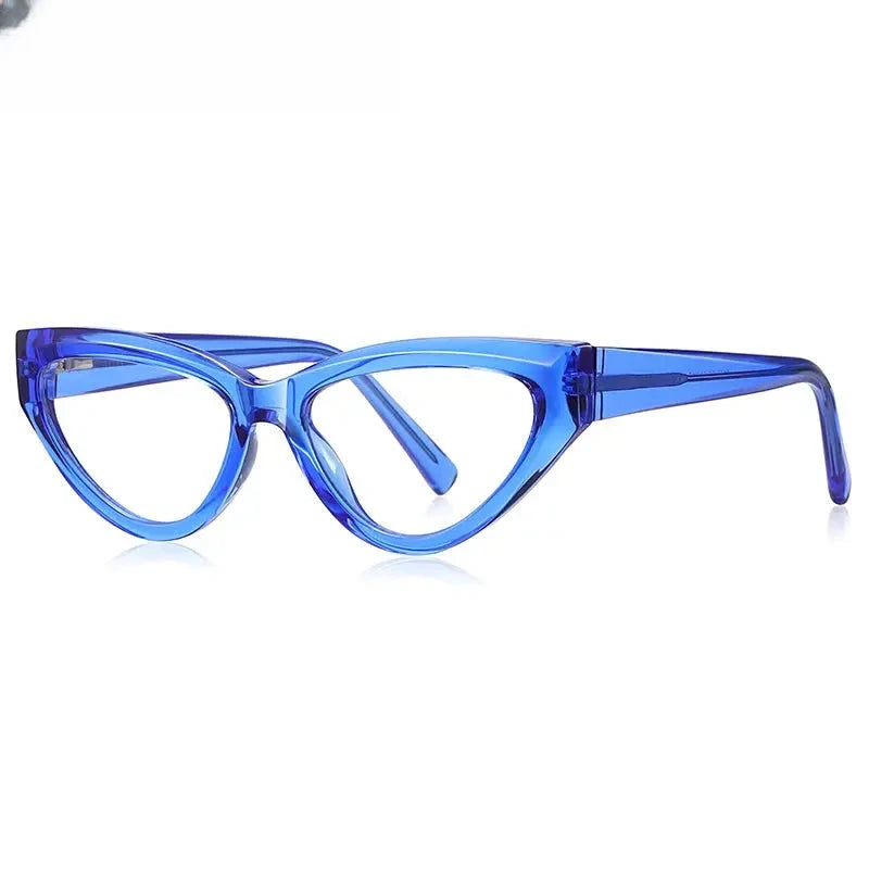 Women's Cat Eye Full Rim Titanium Prescription Glasses 312153 — view 4 | Rx Spectacle