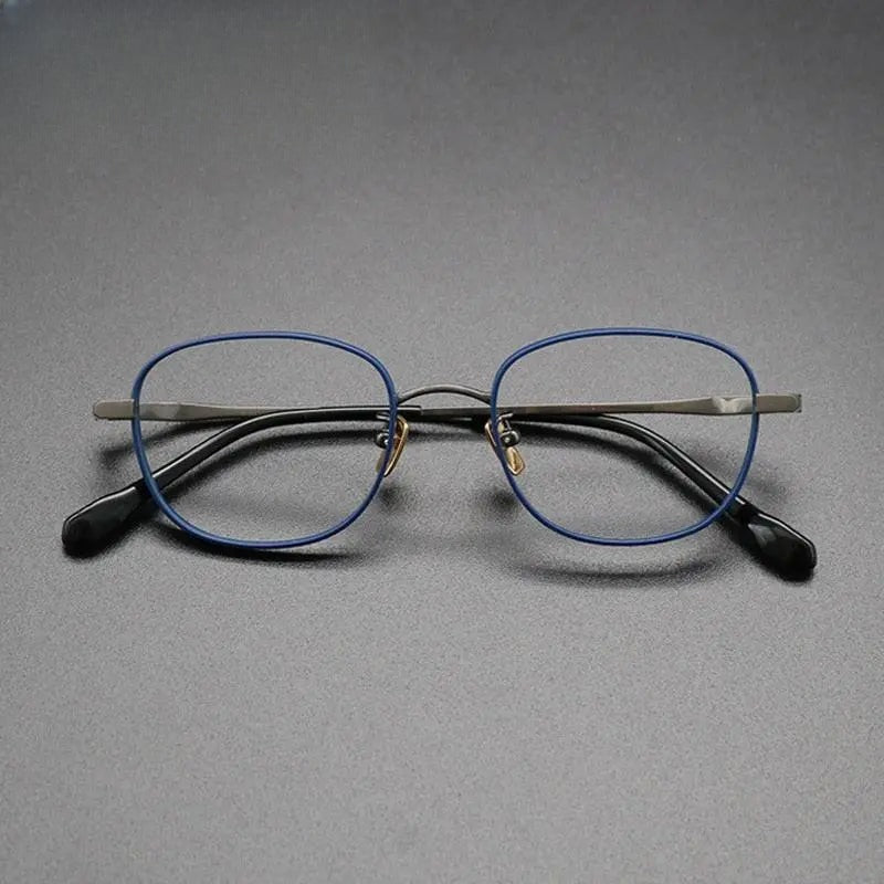 Unisex Square Full Rim Titanium Prescription Glasses Gxyj616 — view 1 | Rx Spectacle