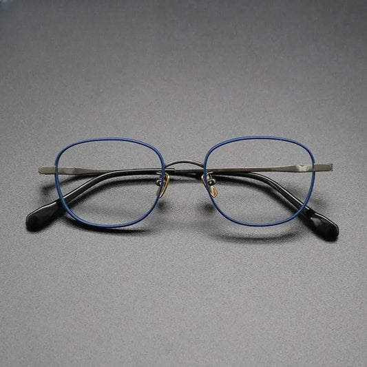 Unisex Square Full Rim Titanium Prescription Glasses Gxyj616 — view 1 | Rx Spectacle