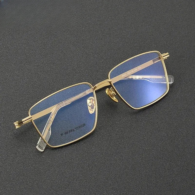 Unisex Polygon Full Rim Titanium Prescription Glasses 886021 — view 1 | Rx Spectacle