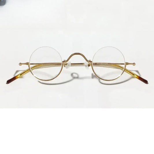Women's Round Semi-Rimless Alloy Prescription Glasses 14129 — view 1 | Rx Spectacle