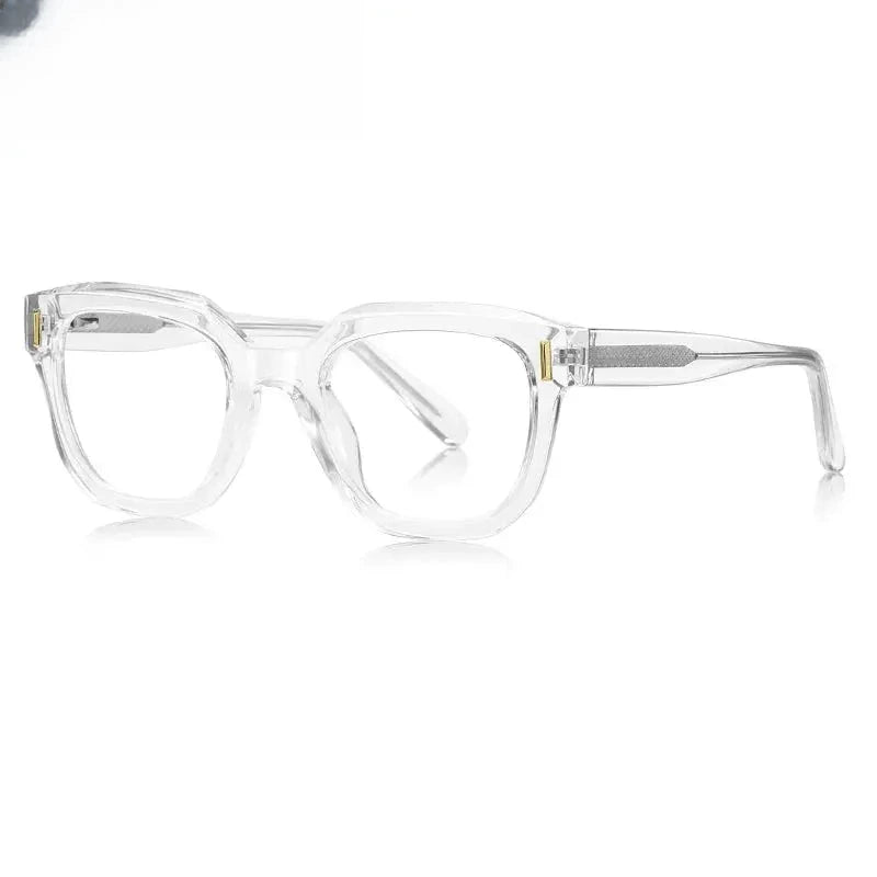 Women's Square Full Rim Titanium Prescription Glasses 774009 — view 8 | Rx Spectacle