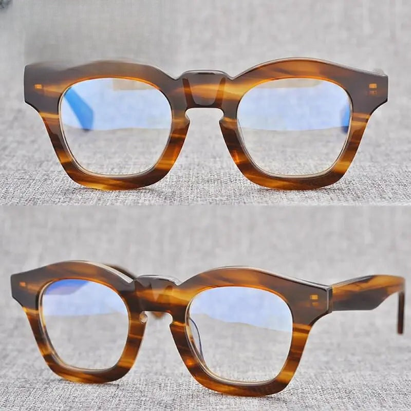 Unisex Round Full Rim Acetate Prescription Glasses Zxyj16 — view 5 | Rx Spectacle