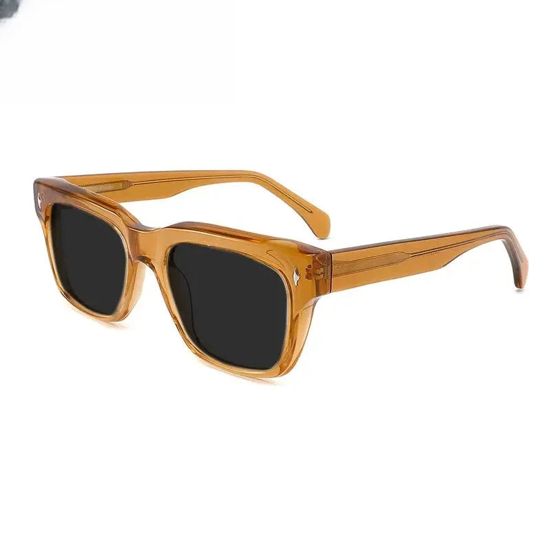 Unisex Square Full Rim Acetate Prescription Glasses Mo15 — view 8 | Rx Spectacle