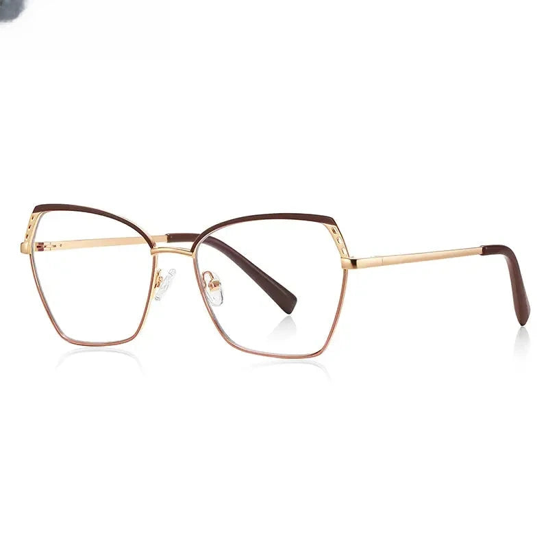 Women's Polygon Full Rim Alloy Reading Glasses 3110 — view 7 | Rx Spectacle