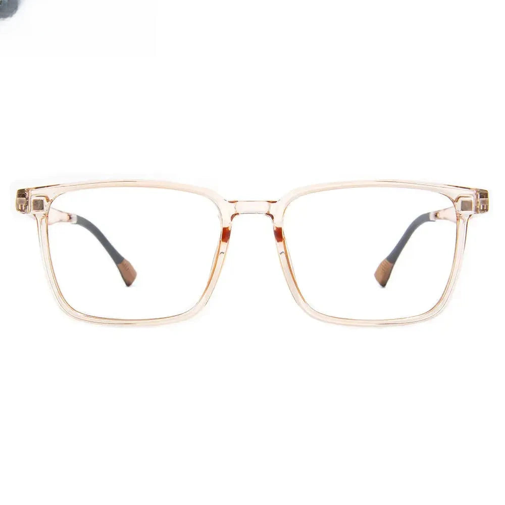 Men's Square Full Rim Titanium Oversized Reading Glasses 2191 — view 9 | Rx Spectacle