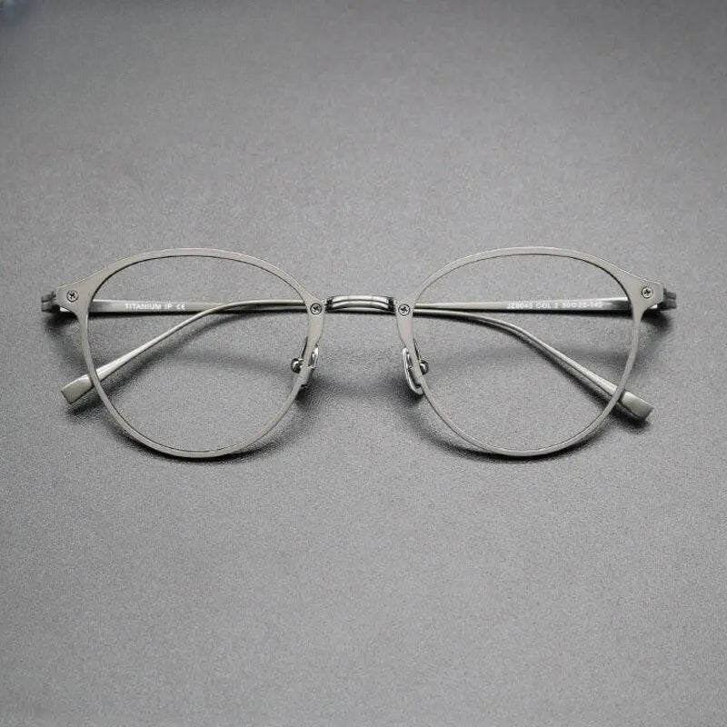 Unisex Square Full Rim Titanium Prescription Glasses Gxyj574 — view 10 | Rx Spectacle