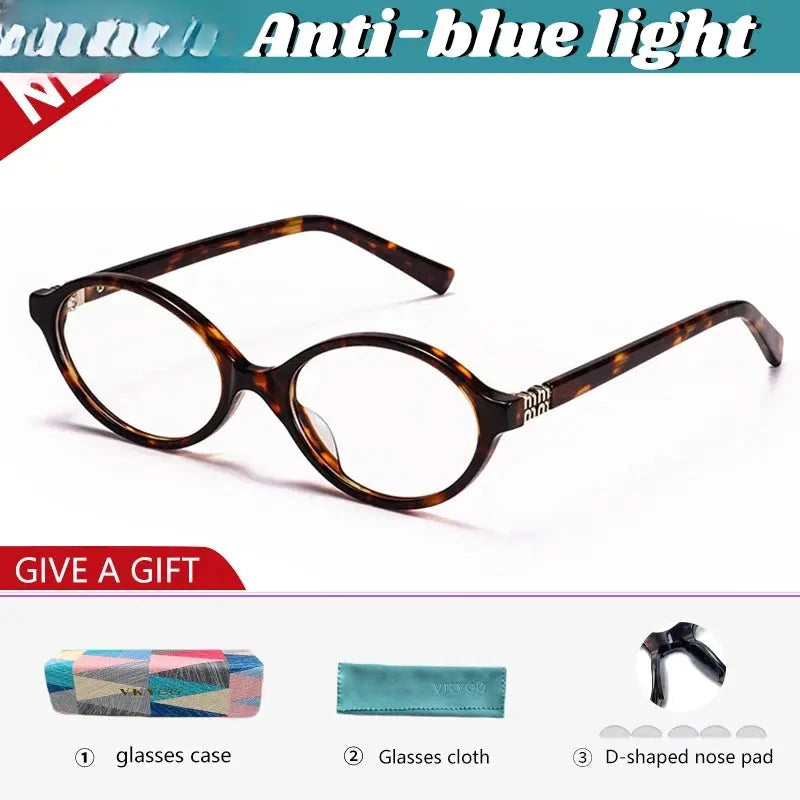 Women's Oval Full Rim Acetate Reading Glasses 20264 — view 3 | Rx Spectacle