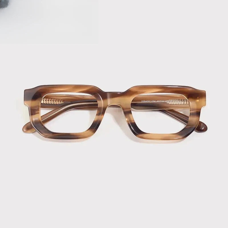 Unisex Browline Full Rim Acetate Prescription Glasses 1532 — view 4 | Rx Spectacle