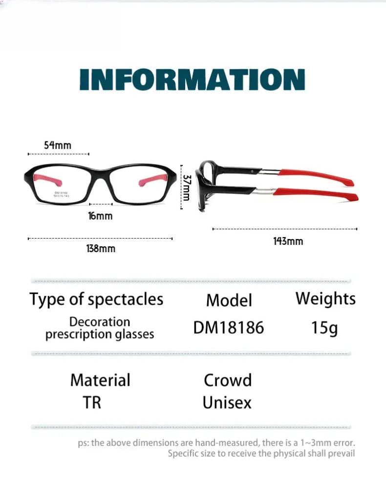 Women's Square Full Rim TR90 Reading Glasses 18186 — view 12 | Rx Spectacle