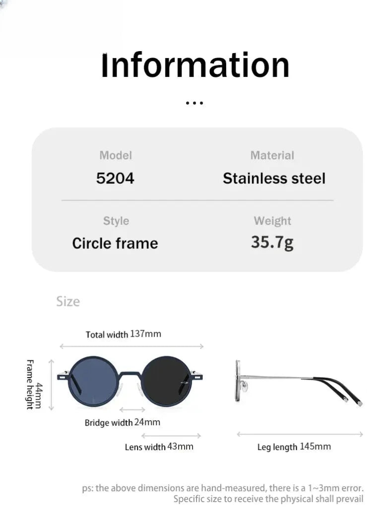 Women's Round Full Rim Stainless Steel Clip-On Reading Glasses 520436 — view 2 | Rx Spectacle