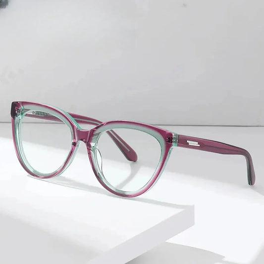 Women's Cat Eye Full Rim Acetate Prescription Glasses 18818 — view 1 | Rx Spectacle
