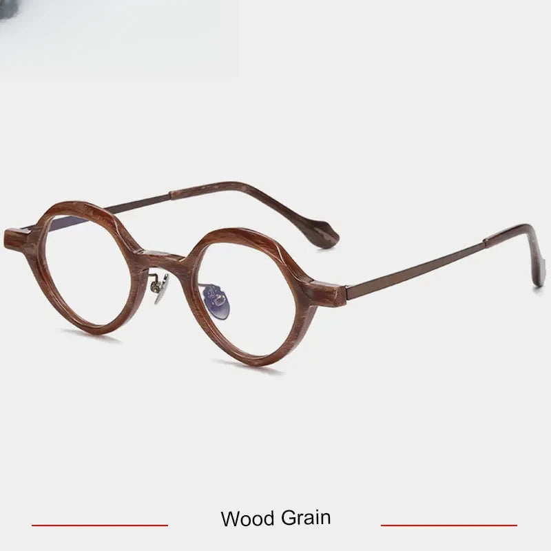 Unisex Oval Full Rim Titanium Prescription Glasses 96071 — view 6 | Rx Spectacle