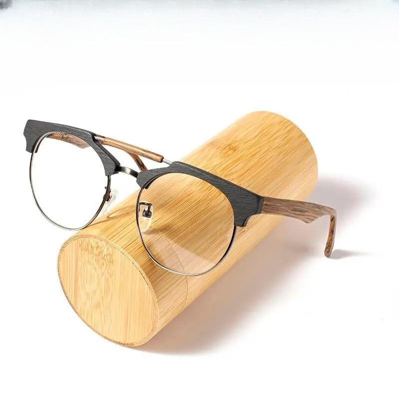 Unisex Round Full Rim Alloy Double Bridge Prescription Glasses Ft0366 — view 1 | Rx Spectacle