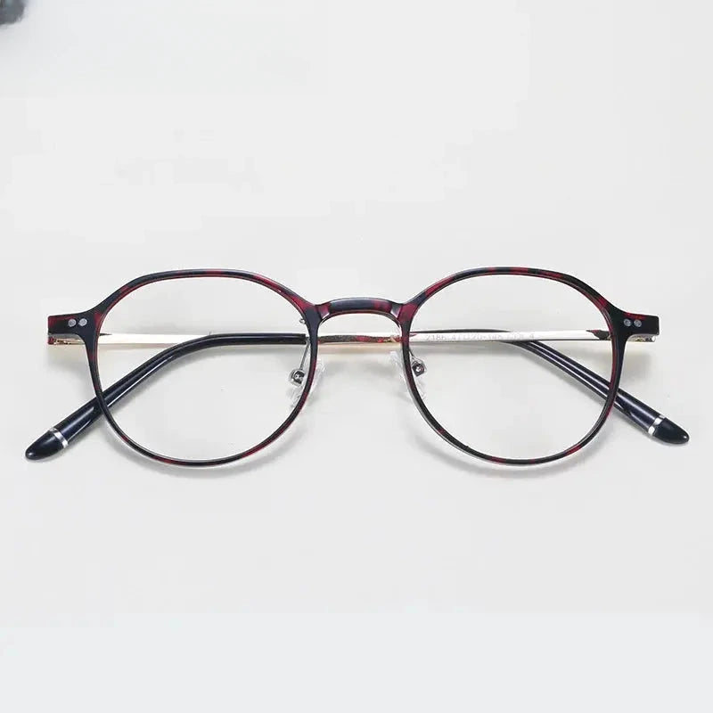 Unisex Round Full Rim Ultem Prescription Glasses 2186 — view 5 | Rx Spectacle