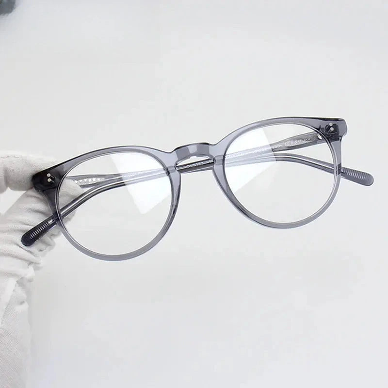 Women's Round Full Rim Acetate Prescription Glasses 795183 — view 6 | Rx Spectacle