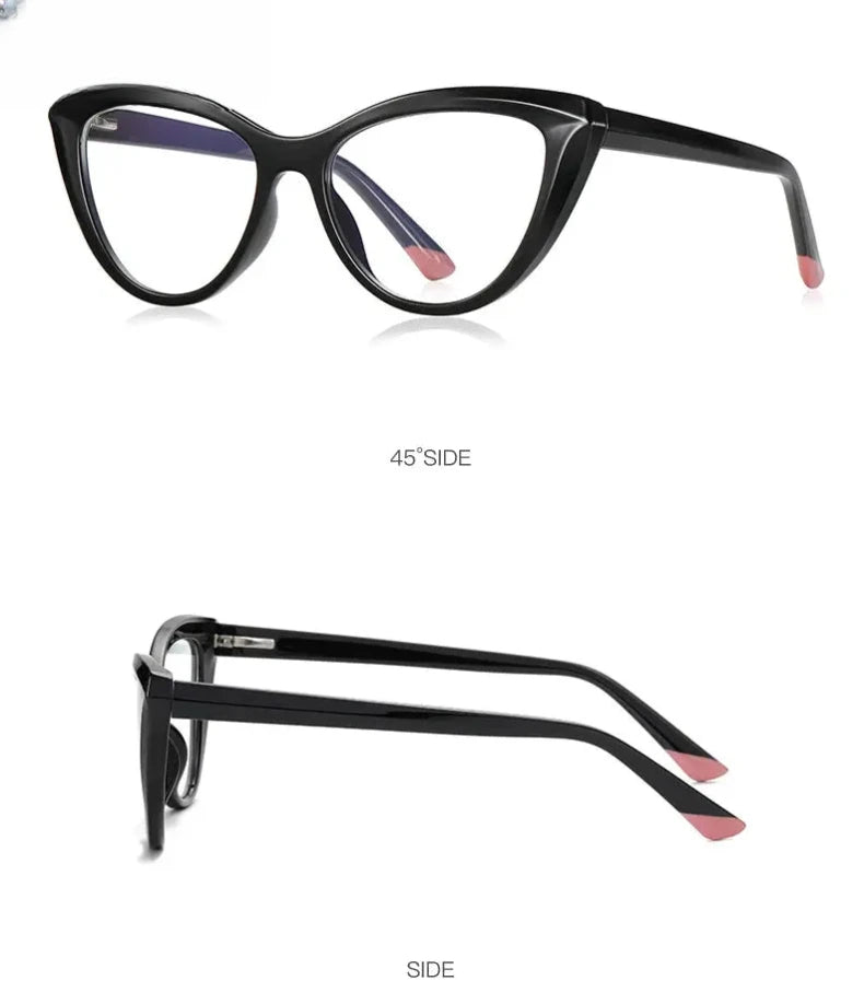Women's Cat Eye Full Rim Reading Glasses Pfd2152 — view 16 | Rx Spectacle