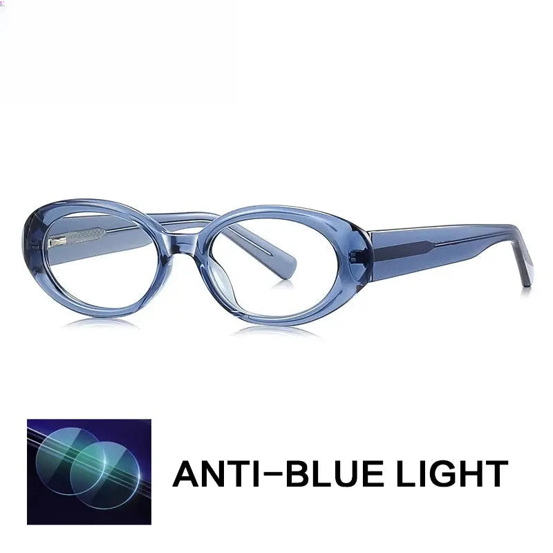 Unisex Oval Full Rim Titanium Reading Glasses Gxyj9033 — view 3 | Rx Spectacle