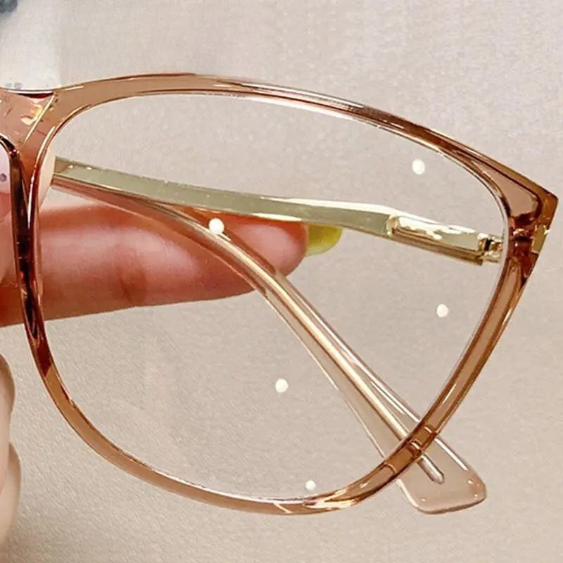 Women's Cat Eye Full Rim Titanium Prescription Glasses 7843 — view 13 | Rx Spectacle