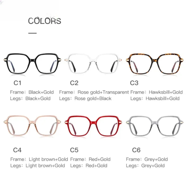 Women's Polygon Full Rim TR90 Reading Glasses 2211 — view 15 | Rx Spectacle