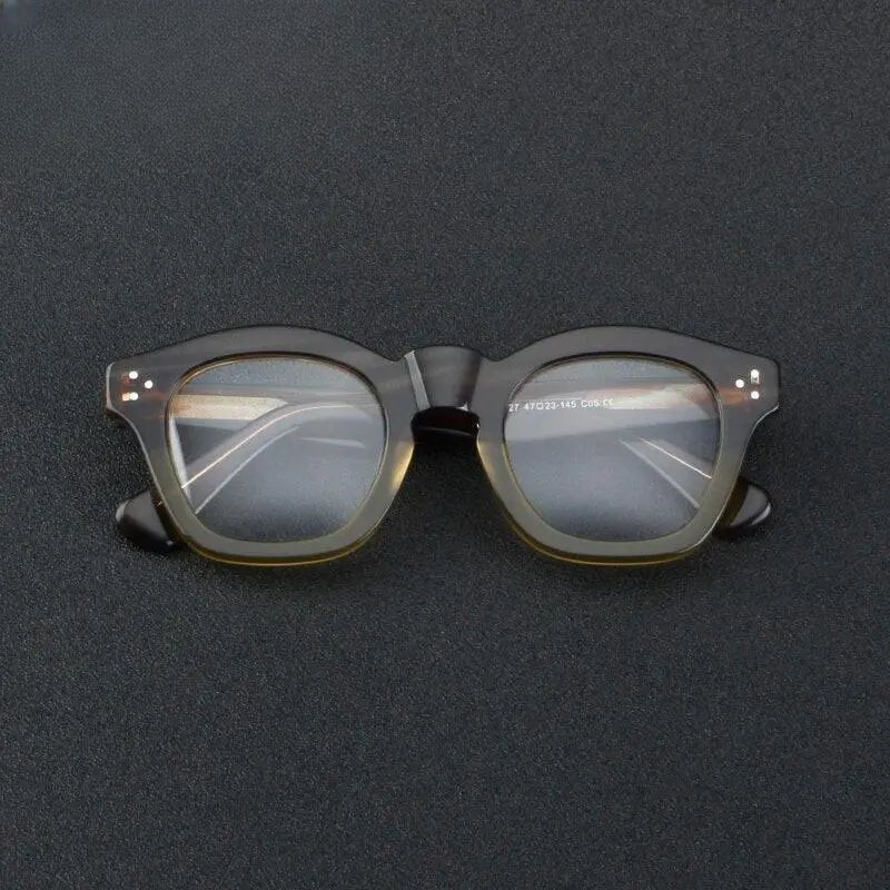 Unisex Square Full Rim Acetate Prescription Glasses Gxyj931 — view 10 | Rx Spectacle