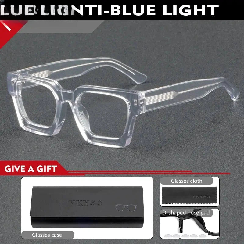 Unisex Browline Full Rim Acetate Reading Glasses 631439 — view 3 | Rx Spectacle