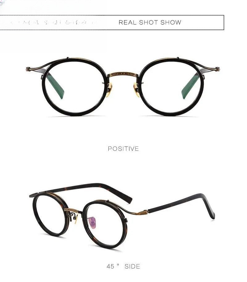 Unisex Round Full Rim Acetate Prescription Glasses Gxj37 — view 14 | Rx Spectacle