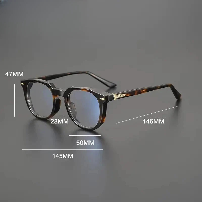 Unisex Square Full Rim Acetate Prescription Glasses G7003 — view 2 | Rx Spectacle