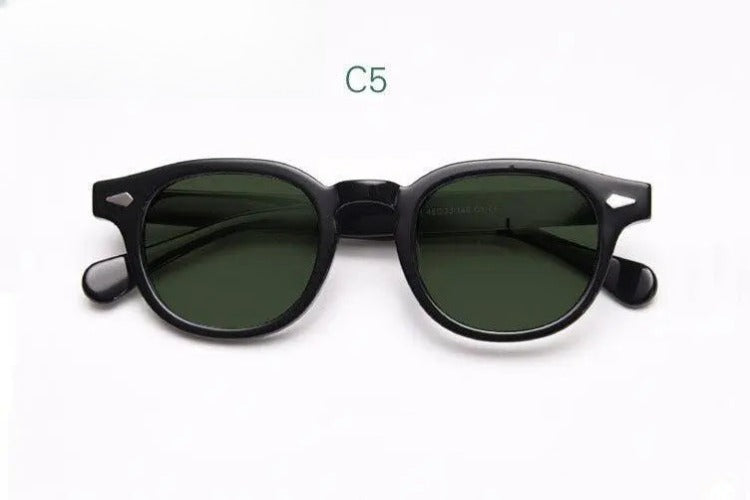 Unisex Round Full Rim Acetate Prescription Glasses 21021 — view 2 | Rx Spectacle