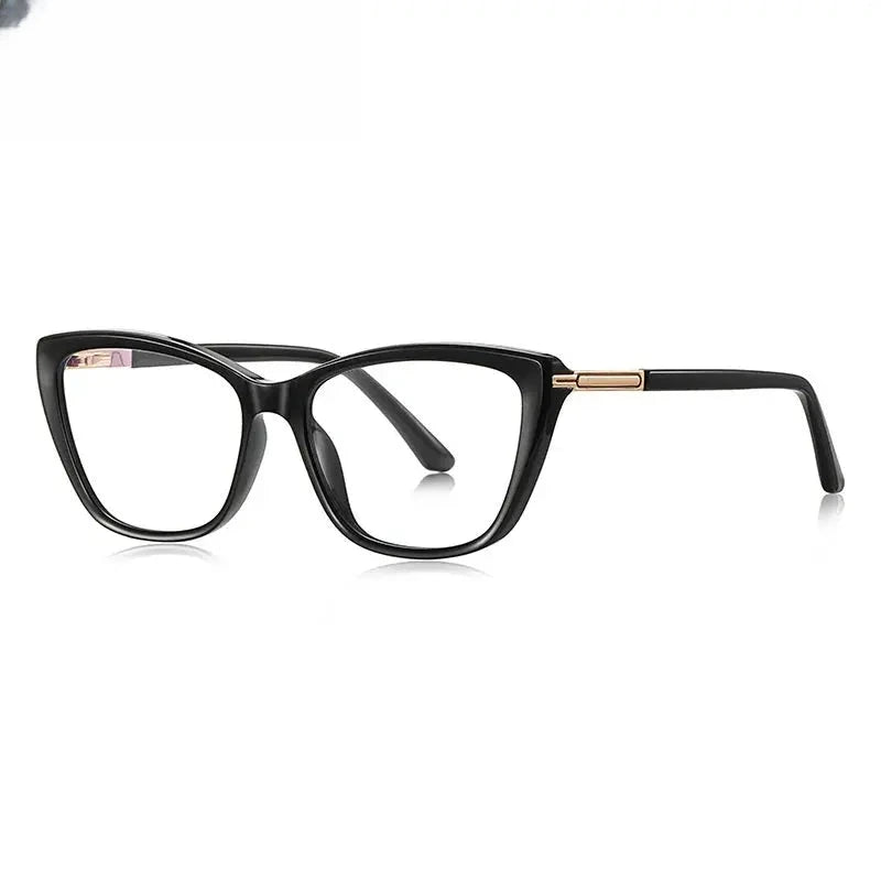 Women's Cat Eye Full Rim Titanium Prescription Glasses 882233 — view 8 | Rx Spectacle