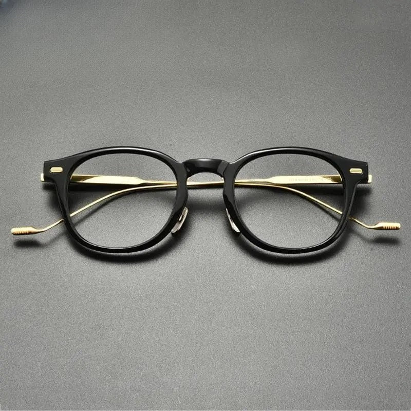Unisex Square Full Rim Titanium Prescription Glasses Gxyj855 — view 1 | Rx Spectacle