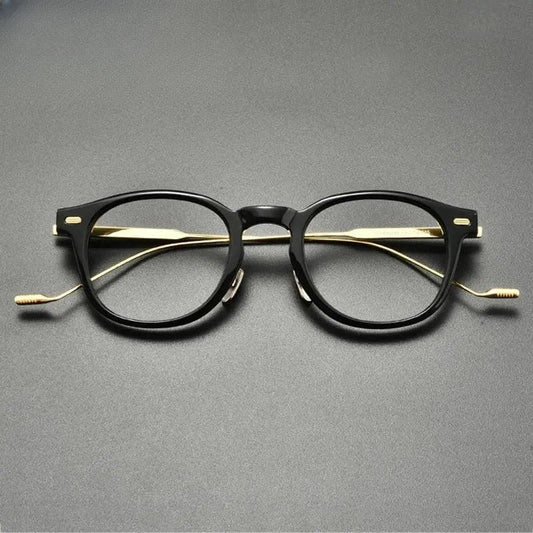 Unisex Square Full Rim Titanium Prescription Glasses Gxyj855 — view 1 | Rx Spectacle
