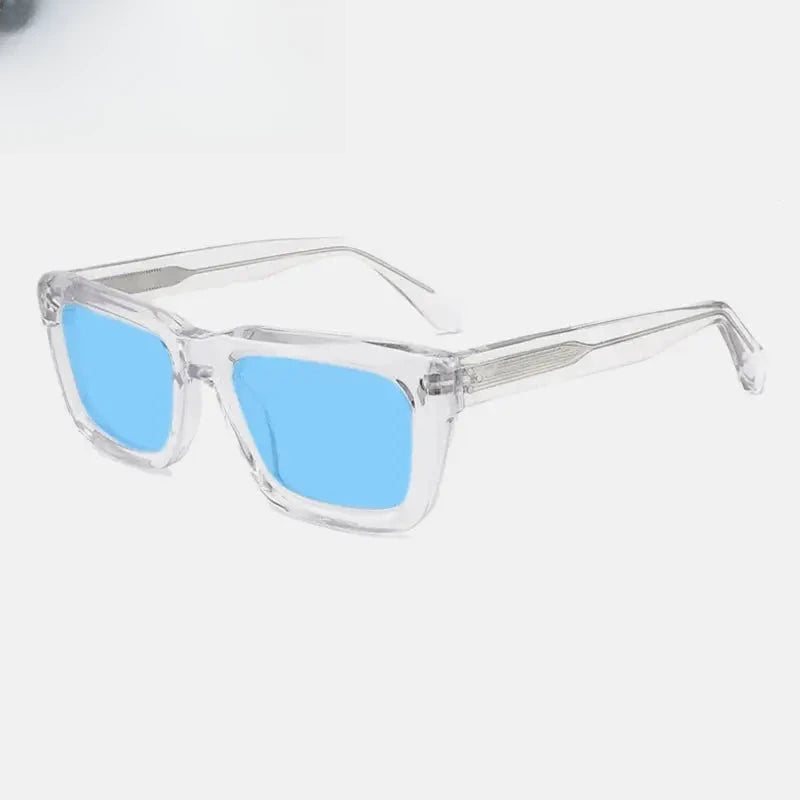 Unisex Square Full Rim Acetate Prescription Glasses Mo13 — view 23 | Rx Spectacle