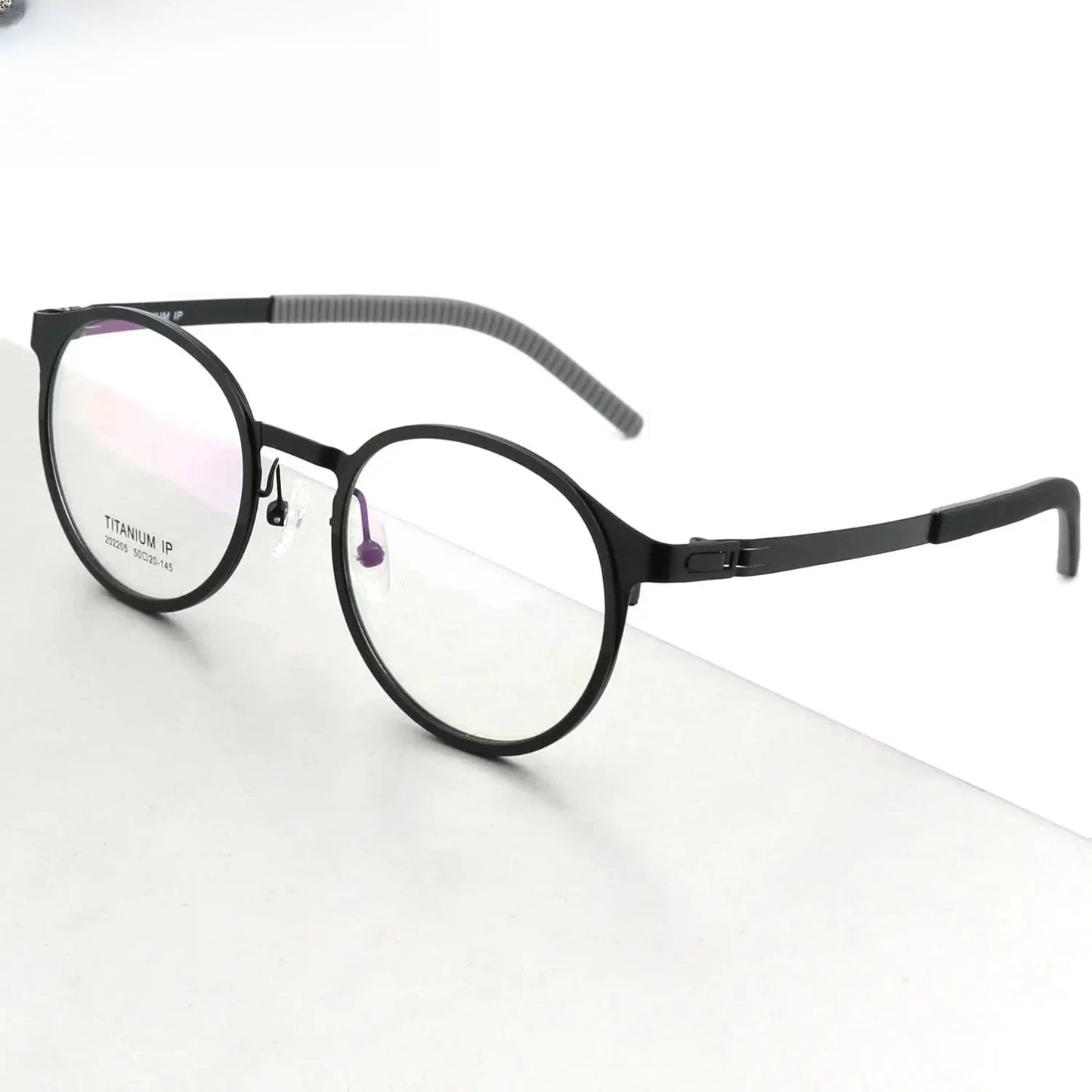 Unisex Round Full Rim Titanium Sports Glasses 202205 — view 6 | Rx Spectacle
