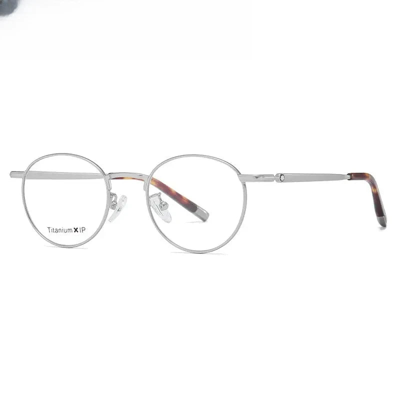 Women's Oval Full Rim Titanium Prescription Glasses 842905 — view 3 | Rx Spectacle