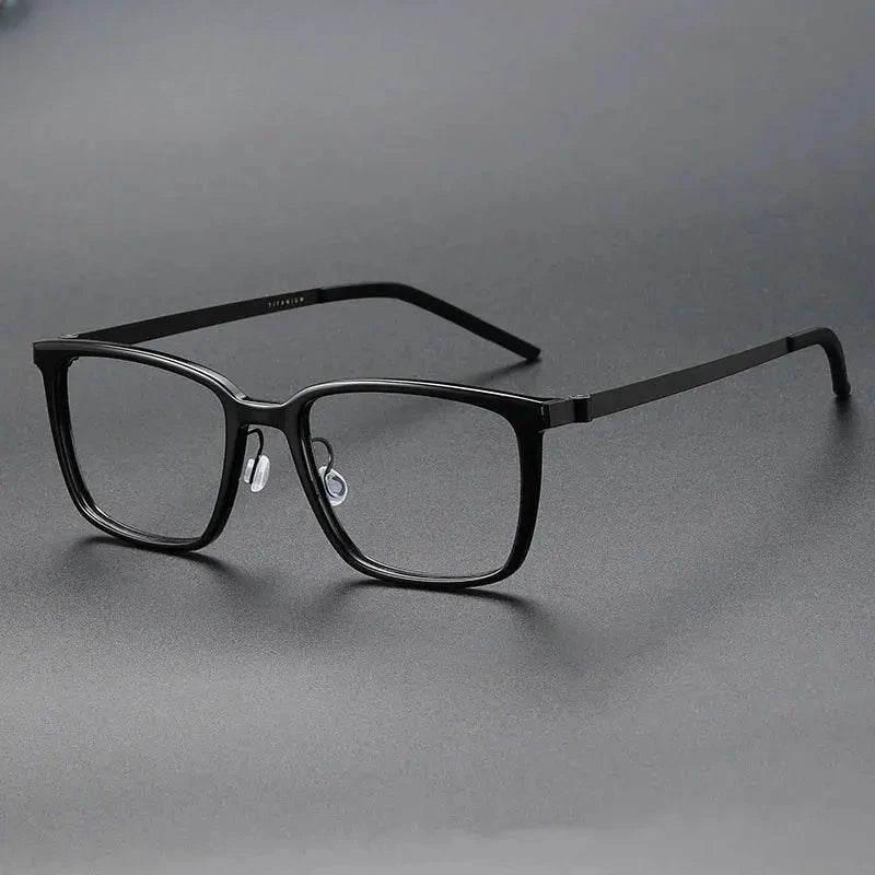 Women's Square Full Rim Titanium Prescription Glasses 182144 — view 5 | Rx Spectacle