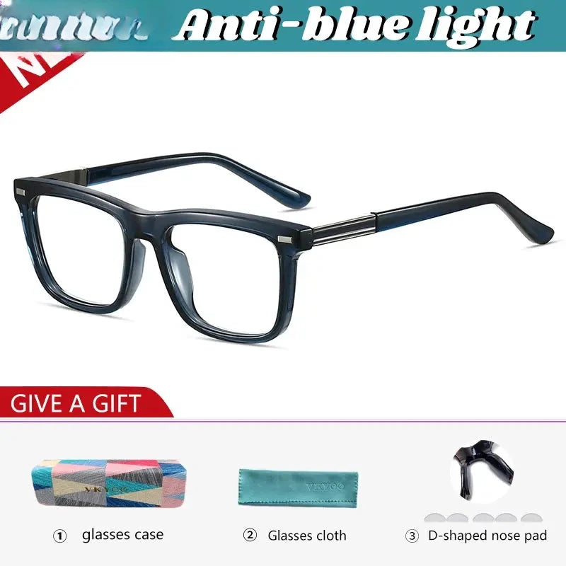 Men's Square Full Rim TR90 Reading Glasses 584007 — view 4 | Rx Spectacle