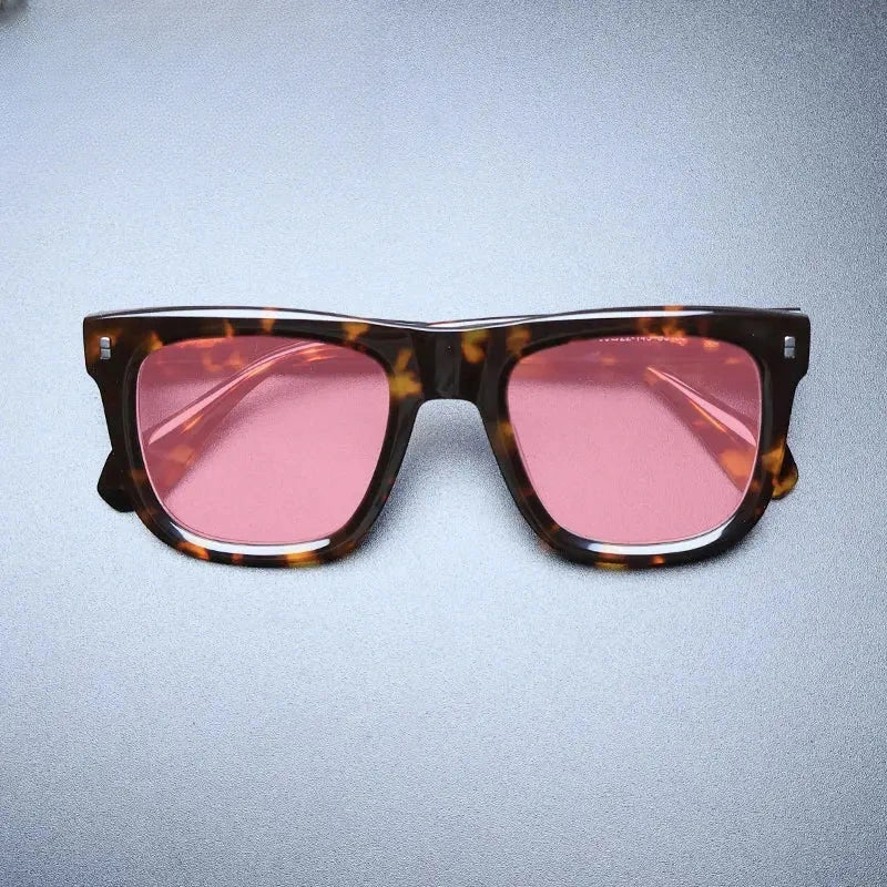 Unisex Square Full Rim Acetate Oversized Prescription Glasses M007 — view 16 | Rx Spectacle