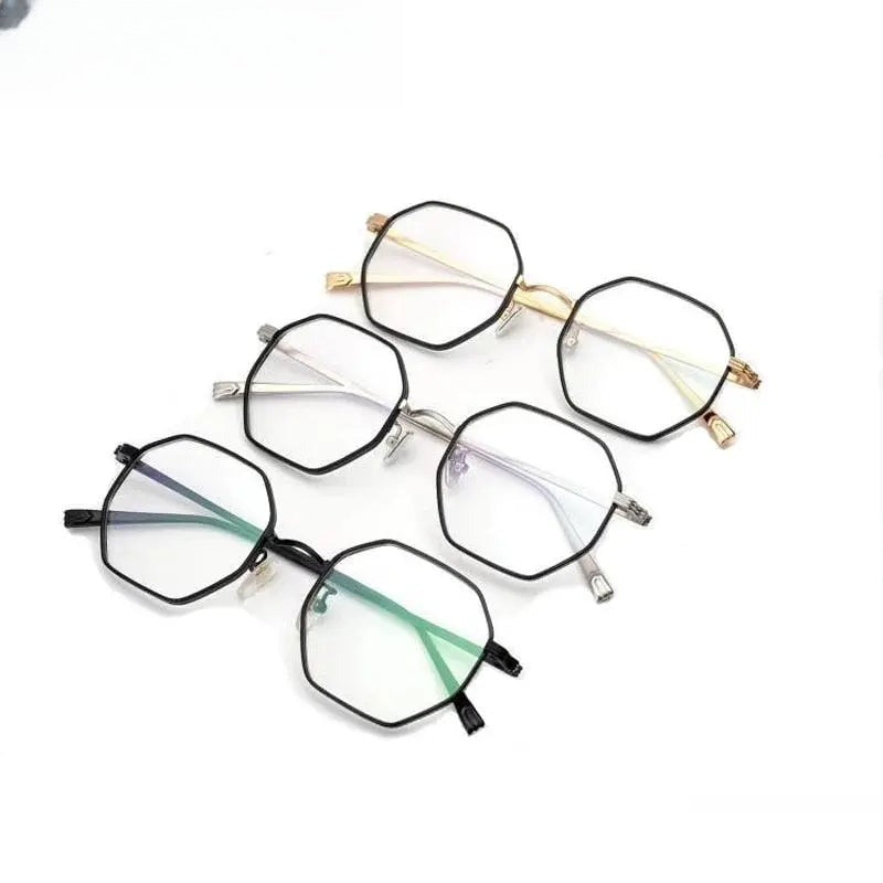 Women's Irregular Full Rim Titanium Prescription Glasses — view 5 | Rx Spectacle