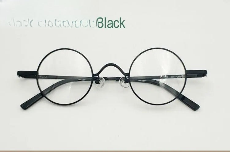 Unisex Round Full Rim Alloy Prescription Glasses 811008 — view 8 | Rx Spectacle