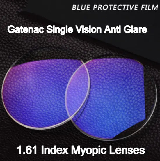 Single Vision Blue Protective Film Myopic Clear Aspheric Lenses — view 3 | Rx Spectacle