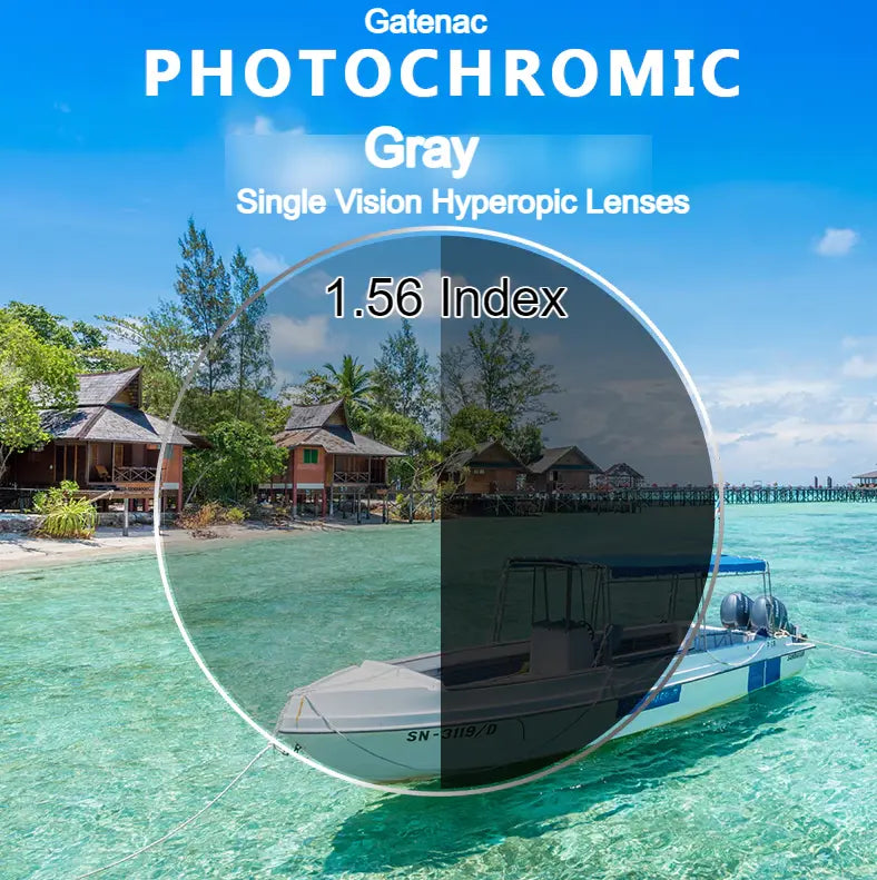 Single Vision Photochromic Myopic/Hyperopic Anti Blue Light Lenses — view 4 | Rx Spectacle