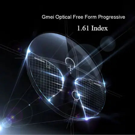 1.61 Index Anti Blue Light Free Form Progressive Clear Lenses — view 1 | Rx Spectacle