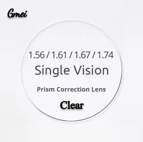 Single Vision Polyurethane Clear Prism Lenses — view 1 | Rx Spectacle