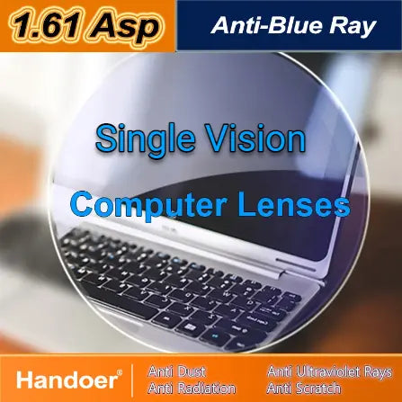 Single Vision Aspheric Anti Blue Light Lenses — view 3 | Rx Spectacle