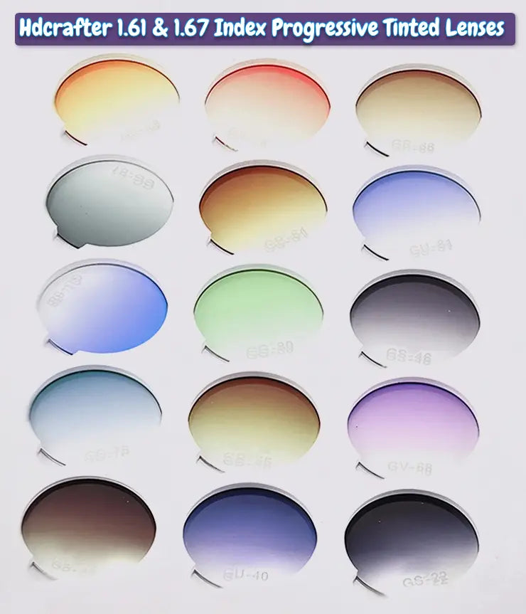 Progressive 1.61 & 1.67 Index Anti-Blue Light Tinted Lenses — view 1 | Rx Spectacle