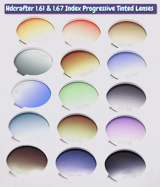 Progressive 1.61 & 1.67 Index Anti-Blue Light Tinted Lenses — view 1 | Rx Spectacle