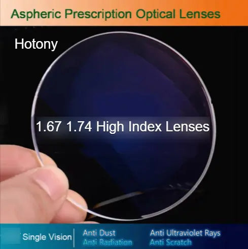 Single Vision Clear High Index Aspheric Lenses — view 1 | Rx Spectacle