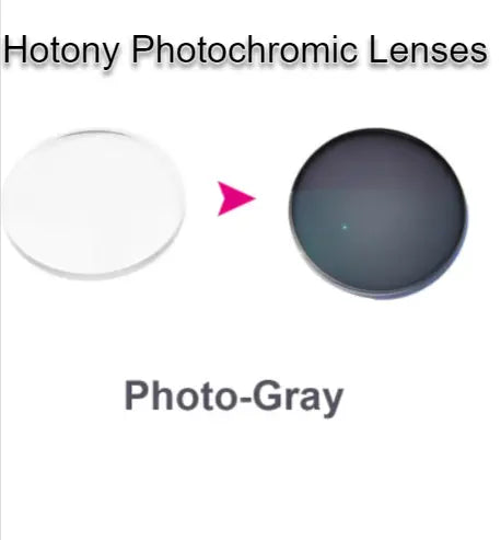 Single Vision Anti Blue Light Photochromic Gray Lenses — view 4 | Rx Spectacle