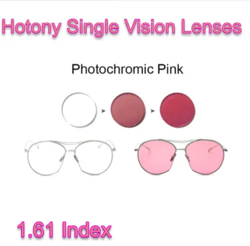 Single Vision Fun Color Photochromic Lenses — view 3 | Rx Spectacle